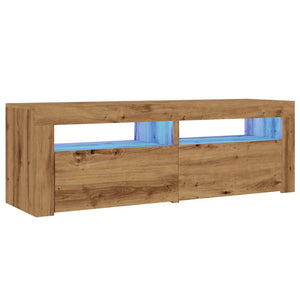 vidaXL TV-Schrank mit LED Artisan-Eiche 120x35x40 cm Holzwerkstoff