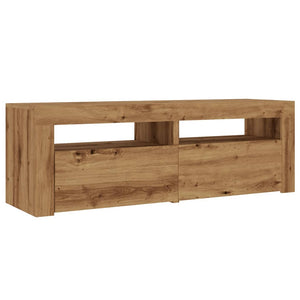 vidaXL TV-Schrank mit LED Artisan-Eiche 120x35x40 cm Holzwerkstoff