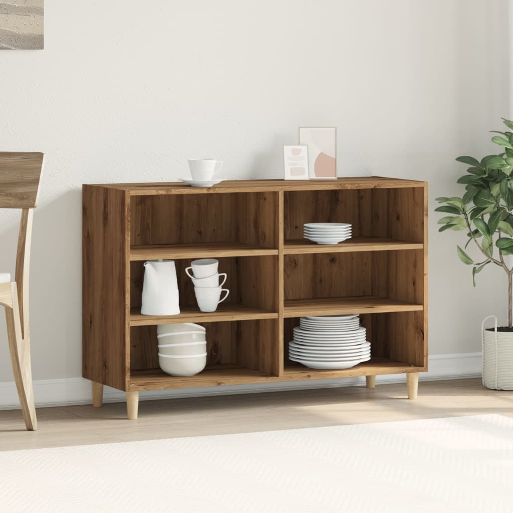 vidaXL Sideboard Artisan-Eiche 103,5x35x70 cm Holzwerkstoff