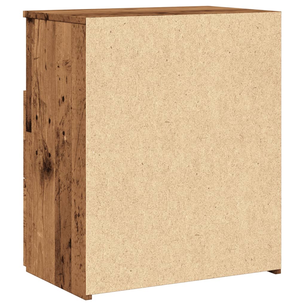 vidaXL Nachttisch Altholz-Optik 50x32x60 cm Holzwerkstoff