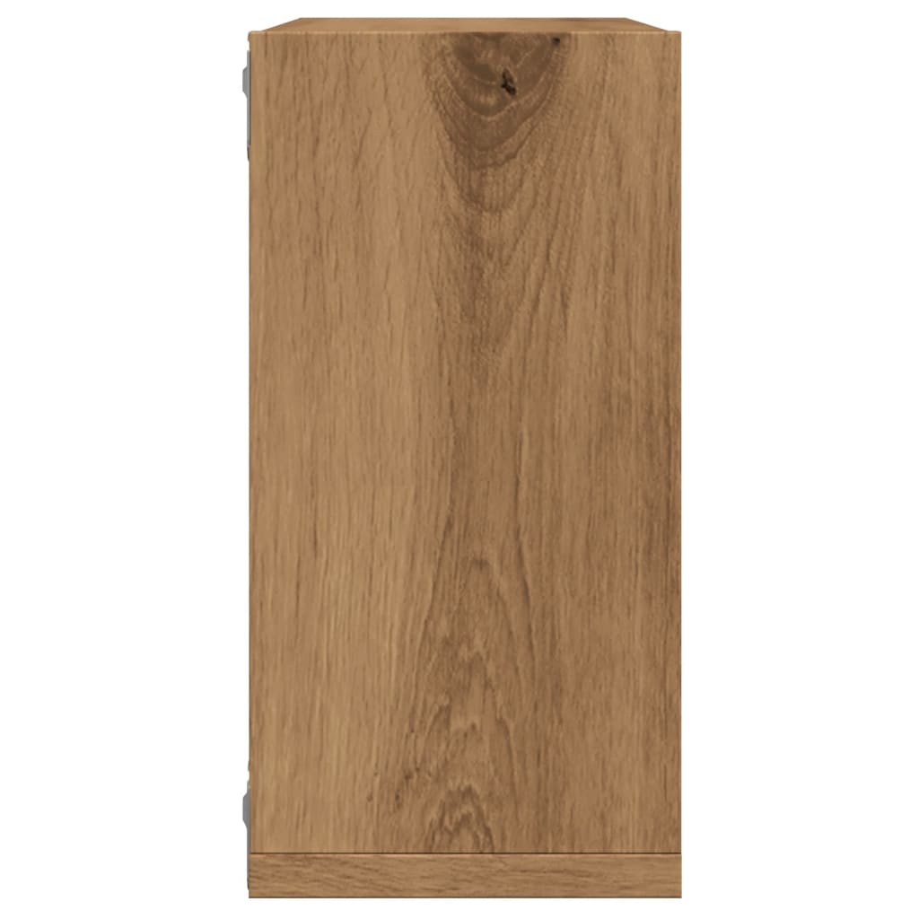 vidaXL Würfel-Wandregale 4 Stk. Artisan-Eiche 30x15x30 Holzwerkstoff