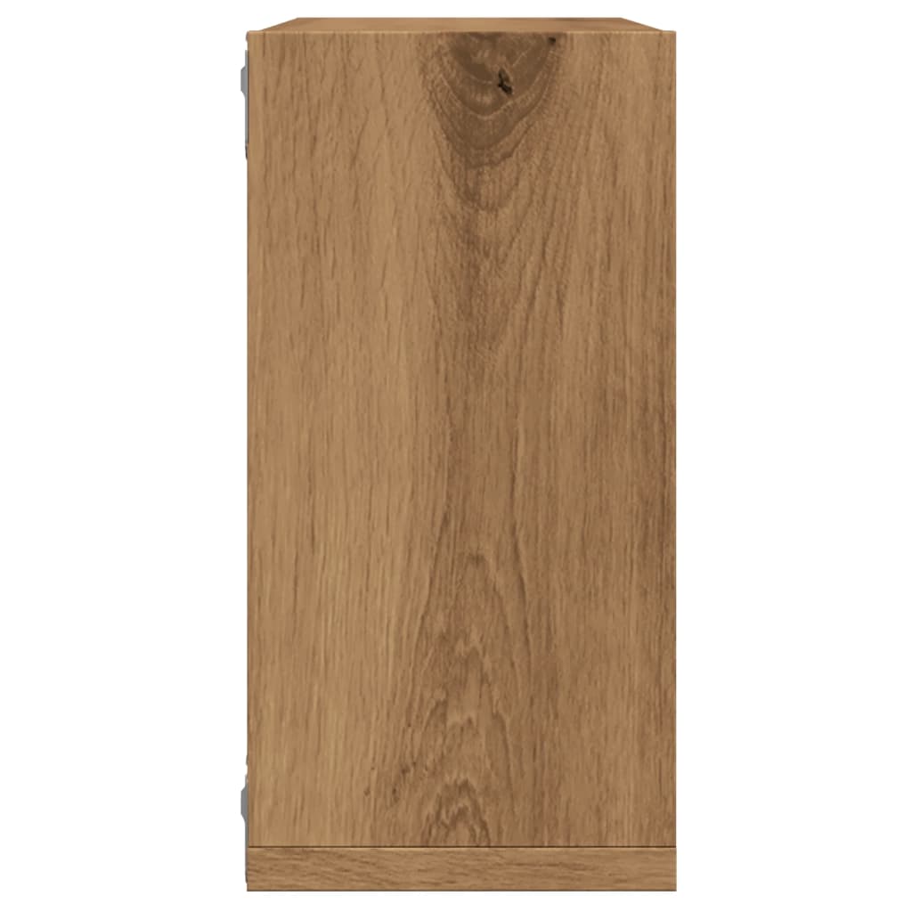 vidaXL Würfel-Wandregale 6 Stk. Artisan-Eiche 30x15x30 Holzwerkstoff