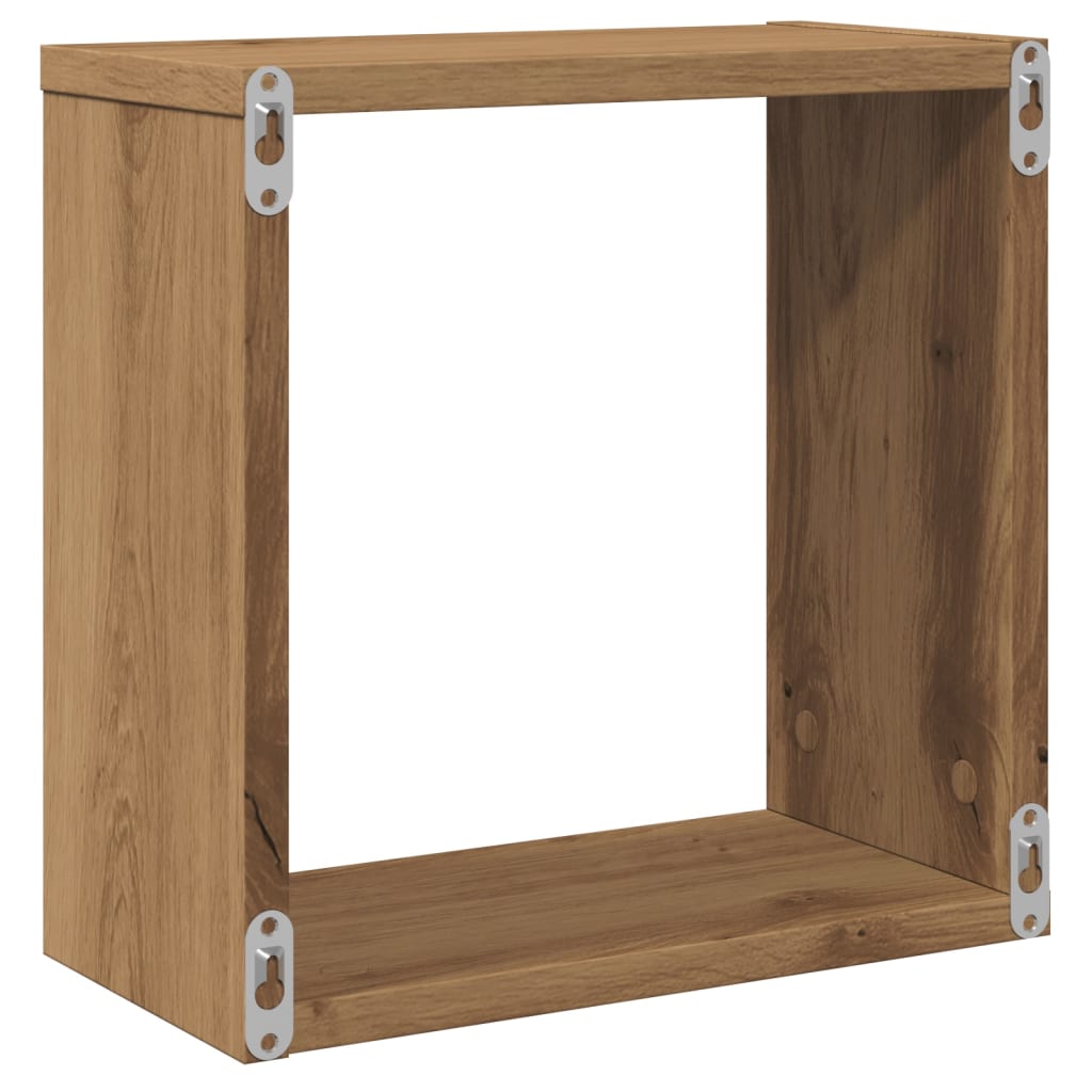 vidaXL Würfel-Wandregale 6 Stk. Artisan-Eiche 30x15x30 Holzwerkstoff