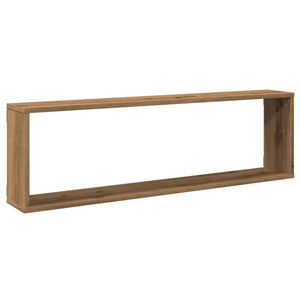 vidaXL Würfel-Wandregale 2 Stk. Artisan-Eiche 100x15x30 Holzwerkstoff