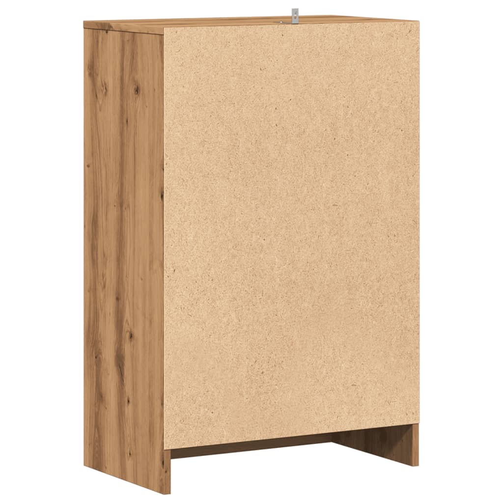 vidaXL Schuhschrank Artisan-Eiche 60x35x92 cm Holzwerkstoff