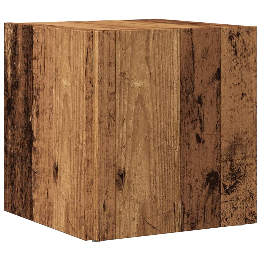 vidaXL Beistelltisch Altholz-Optik 33x33x34 cm Holzwerkstoff