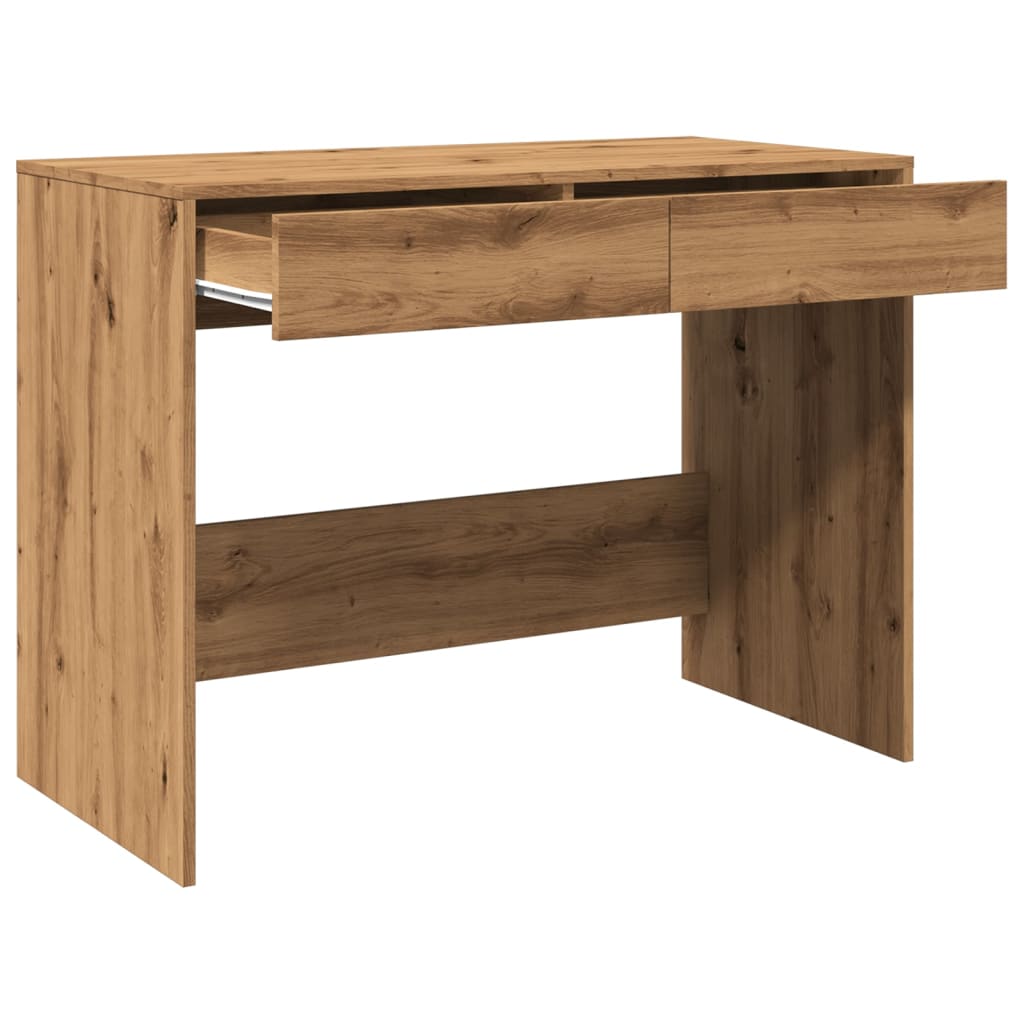 vidaXL Schreibtisch Artisan-Eiche 101x50x76,5 cm Holzwerkstoff