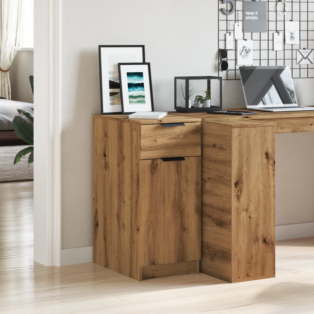 vidaXL Büroschrank Artisan-Eiche 33x50x75 cm Holzwerkstoff