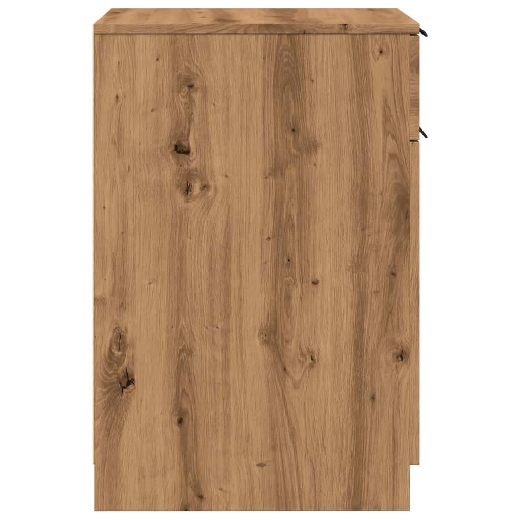 vidaXL Büroschrank Artisan-Eiche 33x50x75 cm Holzwerkstoff