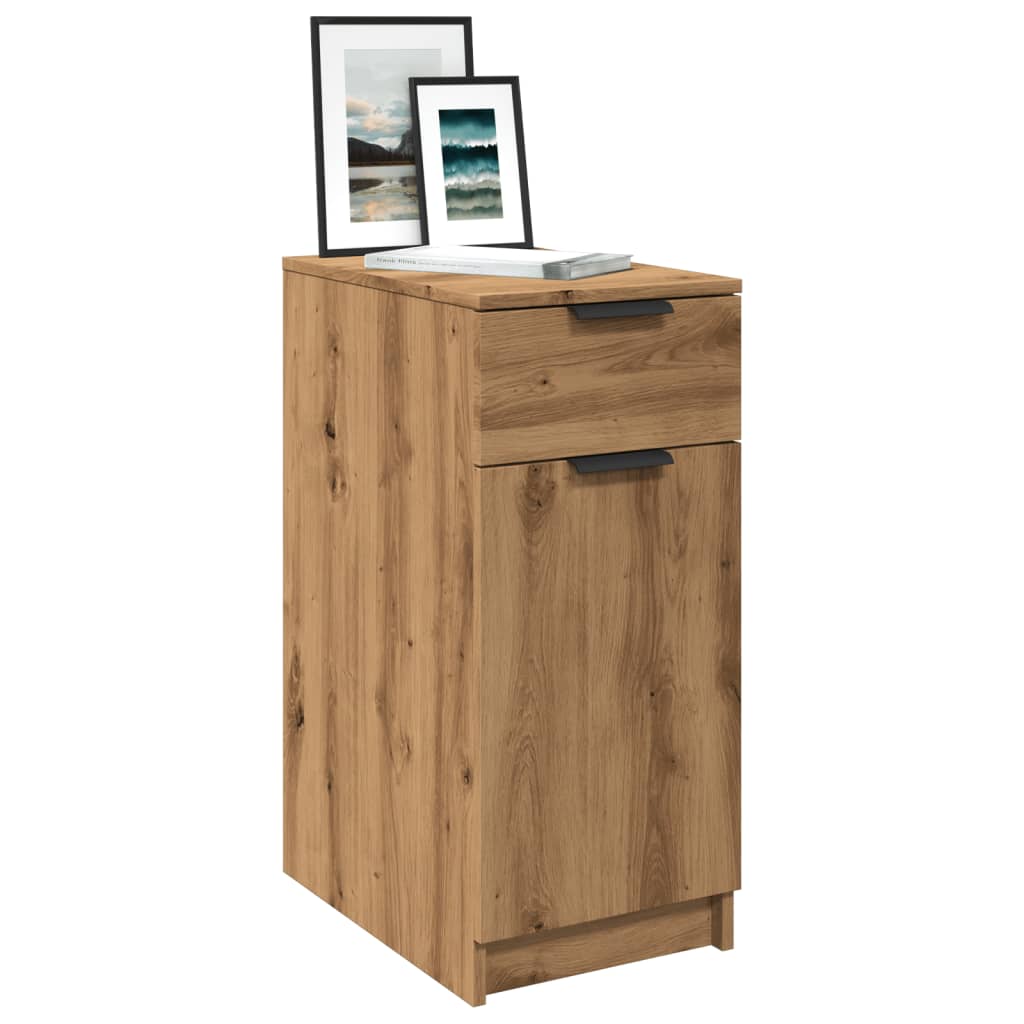 vidaXL Büroschrank Artisan-Eiche 33x50x75 cm Holzwerkstoff