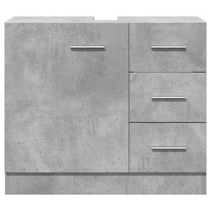 Waschbeckenunterschrank Betongrau 63x30x54 cm Holzwerkstoff VIDAXL