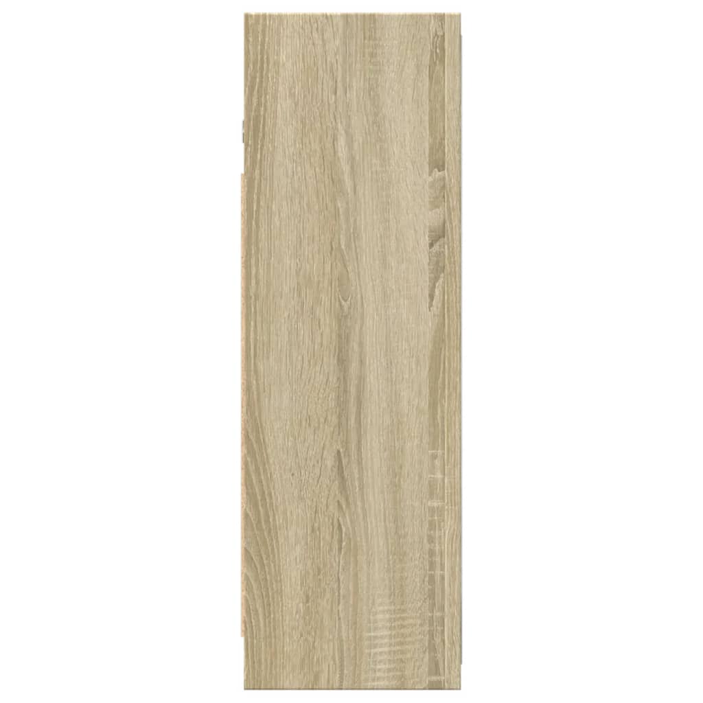 vidaXL Bad-Spiegelschrank Sonoma-Eiche 62,5x20,5x64 cm Holzwerkstoff