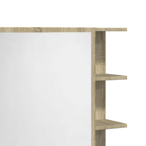 vidaXL Bad-Spiegelschrank Sonoma-Eiche 62,5x20,5x64 cm Holzwerkstoff