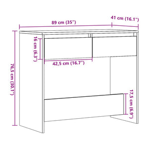 vidaXL Konsolentisch Altholz-Optik 89x41x76,5 cm Holzwerkstoff