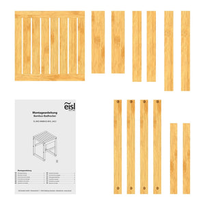 EISL Badhocker 35x35x45 cm Bambus