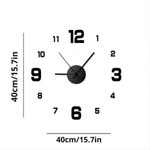 Creative Frameless DIY Wall Clock Wall Decal Home Silent Clock Living Room Office Wall Decoration