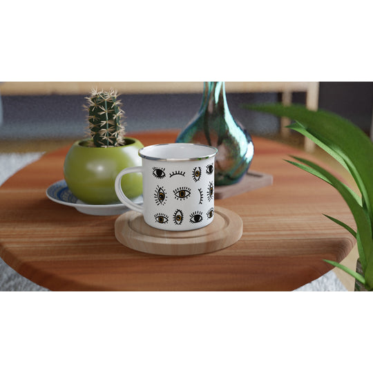 Stile Collection - Eyes on me Emaille-Tasse