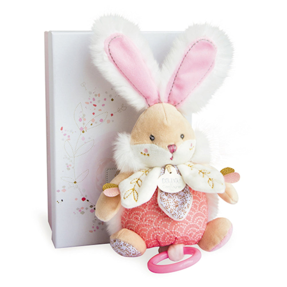 Musikspieldose Hase, rosa 20cm