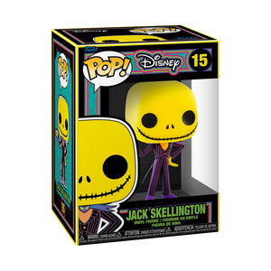 POP Disney TNBC Jack Skellington Black Light Glow