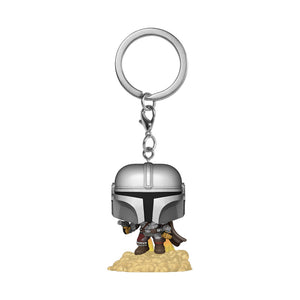 POP Keychain Mando w/Blaster Mandalorian