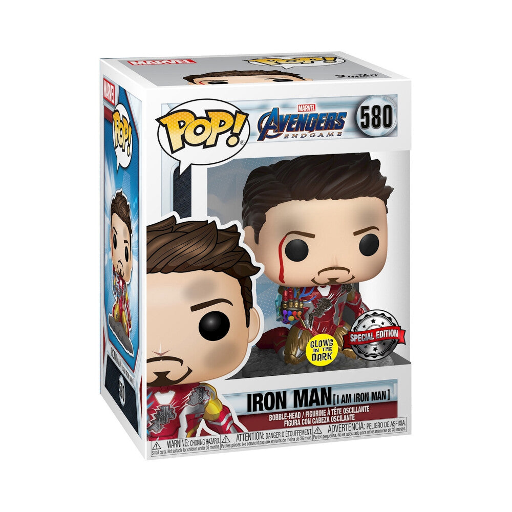 POP Marvel Av. Endgame Iron Man Bobble Head / Glow in the Dark