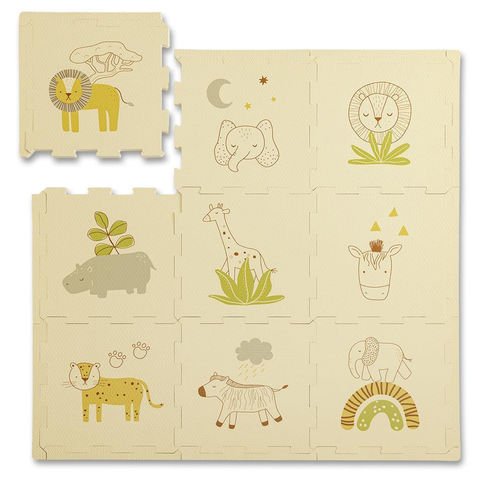 Puzzlematte, Safari Tiere