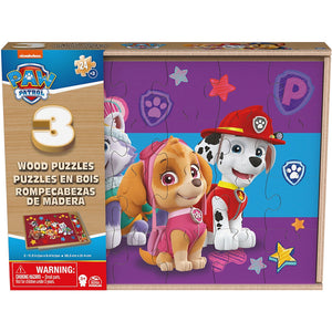 Paw Patrol - Holzpuzzle 3er-Set