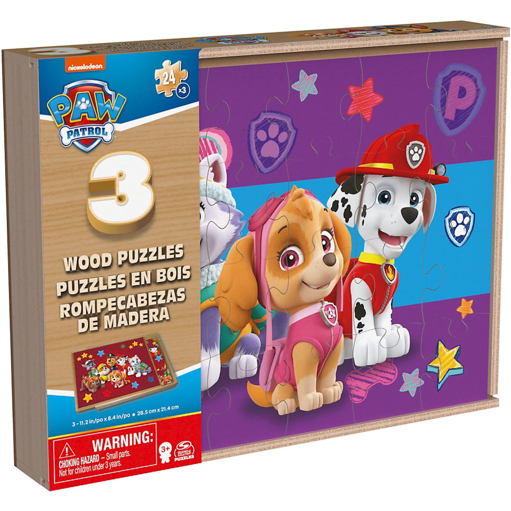 Paw Patrol - Holzpuzzle 3er-Set