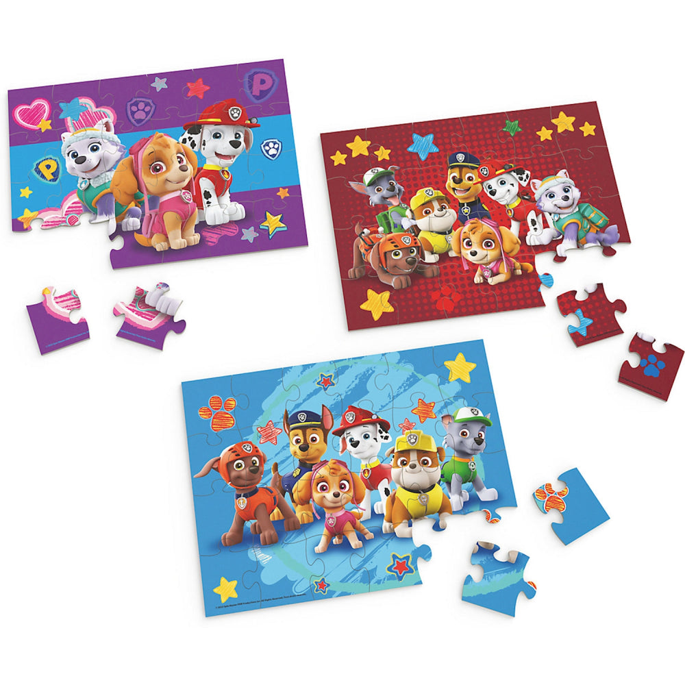 Paw Patrol - Holzpuzzle 3er-Set