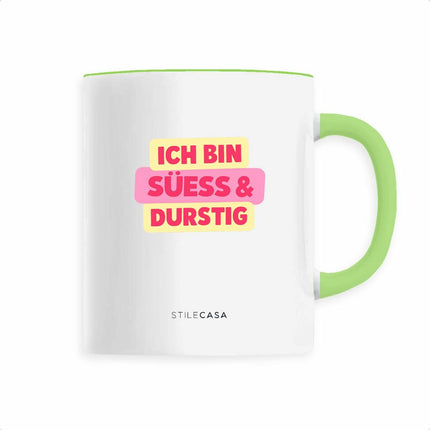 Keramik Tasse Süess & Durstig - vorderseite_0