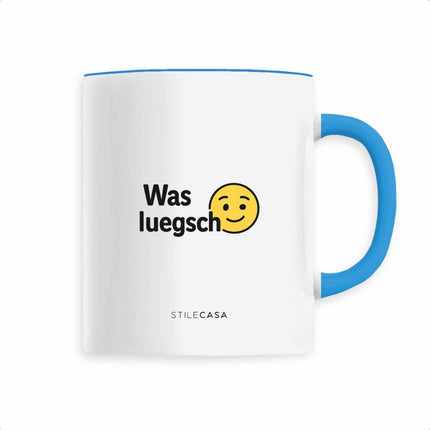 Keramik Tasse was luegsch? - vorderseite_1