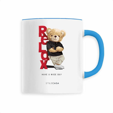 Keramik Tasse Teddy Relax - vorderseite_1