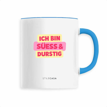 Keramik Tasse Süess & Durstig - vorderseite_1