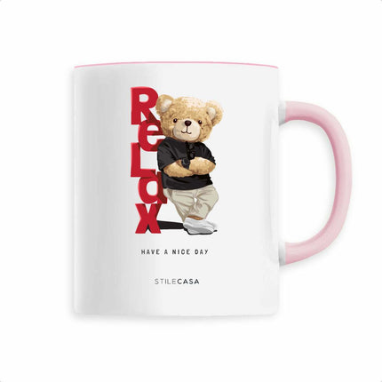 Keramik Tasse Teddy Relax - vorderseite_3