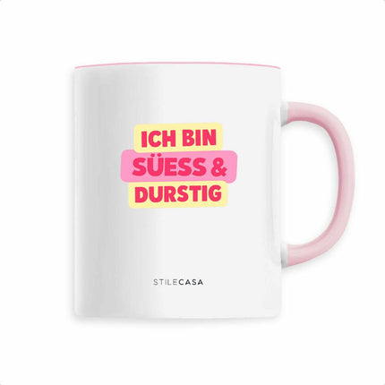 Keramik Tasse Süess & Durstig - vorderseite_3