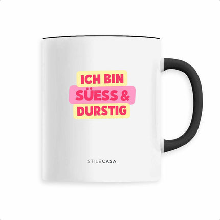Keramik Tasse Süess & Durstig - vorderseite_4
