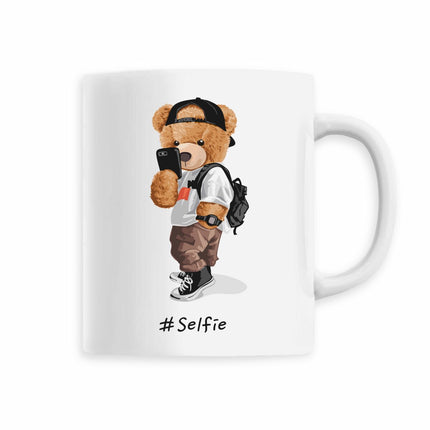 Keramik Tasse Teddy Selfie - vorderseite_5