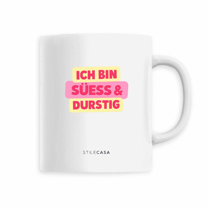 Keramik Tasse Süess & Durstig - vorderseite_5
