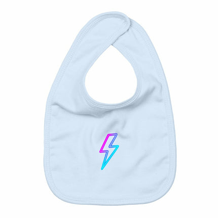 Lätz hen blitz - vorderseite_blau