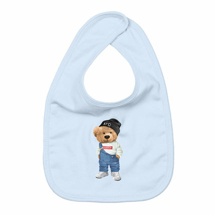 Lätzchen Teddy Styler - vorderseite_blau