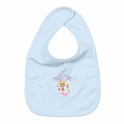 Lätzchen Teddy Unicorn - vorderseite_blau