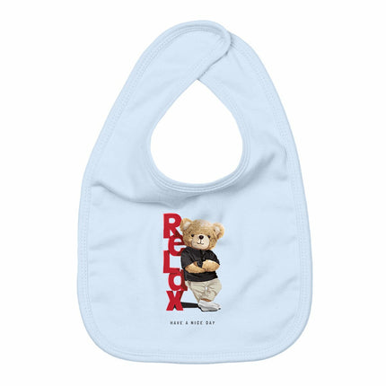 Lätzchen Teddy Relax - vorderseite_blau