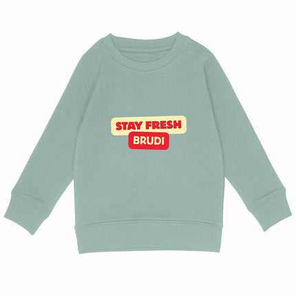 Sweatshirt stay fresh - vorderseite_grün