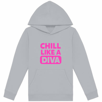 Kappuzenpulli like a diva - vorderseite_heidekrautgrau