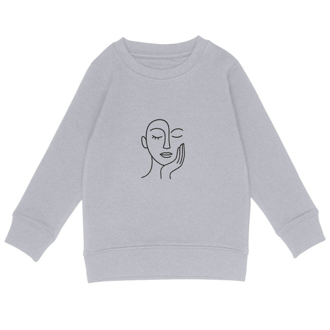 Sweatshirt Femme - vorderseite_heidekrautgrau