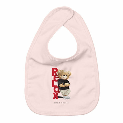 Lätzchen Teddy Relax - vorderseite_rosa