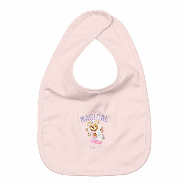 Lätzchen Teddy Unicorn - vorderseite_rosa