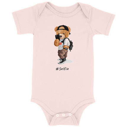Babybody Teddy Selfie - vorderseite_rosa