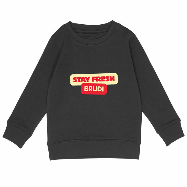 Sweatshirt stay fresh - vorderseite_schwarz