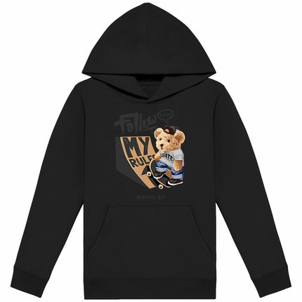 Kappuzenpulli Teddy Skate Boy - vorderseite_schwarz
